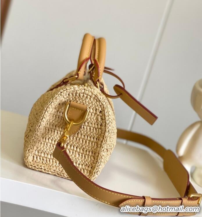 Luxury Cheap Louis Vuitton Raffia Keepall Bandouliere 25 Handbag M25010