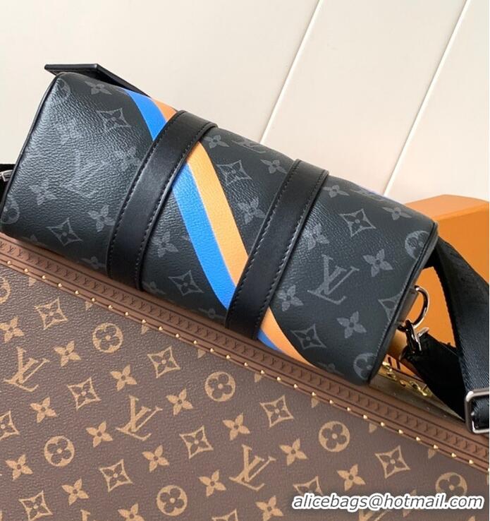 Top Design Louis Vuitton Keepall 25 Monogram Eclipse Reverse Canvas Tote Bag P01942