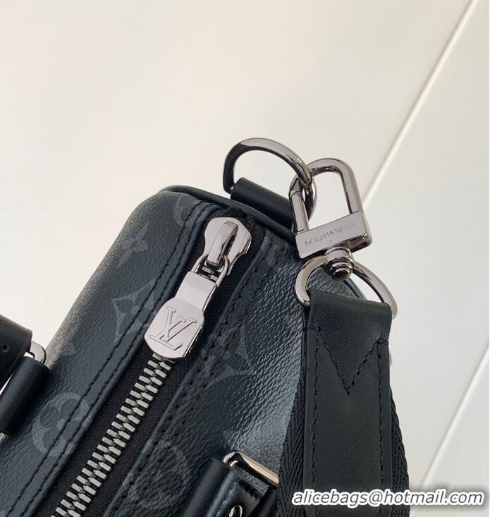 Top Design Louis Vuitton Keepall 25 Monogram Eclipse Reverse Canvas Tote Bag P01942