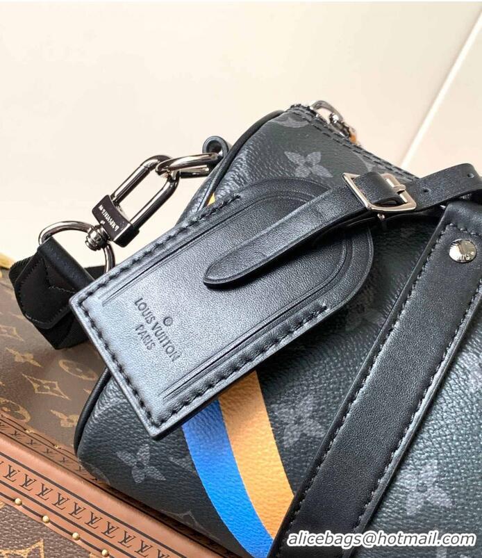 Top Design Louis Vuitton Keepall 25 Monogram Eclipse Reverse Canvas Tote Bag P01942