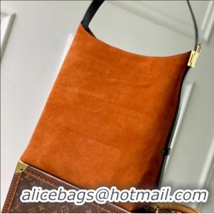 Famous Brand Cheap Louis Vuitton Hobo Suede Cowhide Handbag M25516