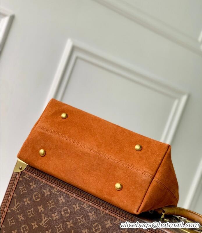 Famous Brand Cheap Louis Vuitton Hobo Suede Cowhide Handbag M25516