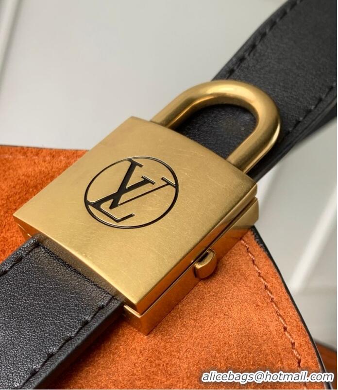 Famous Brand Cheap Louis Vuitton Hobo Suede Cowhide Handbag M25516