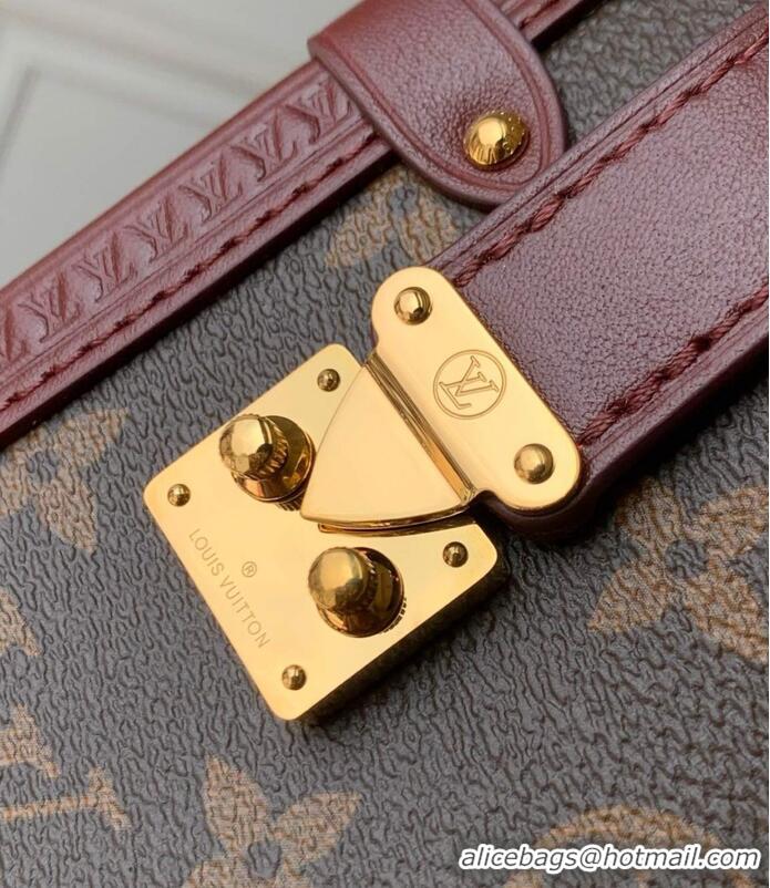 Most Popular Louis Vuitton Monogram Ebene Canvas Getaway Side Trunk Handbag M28569