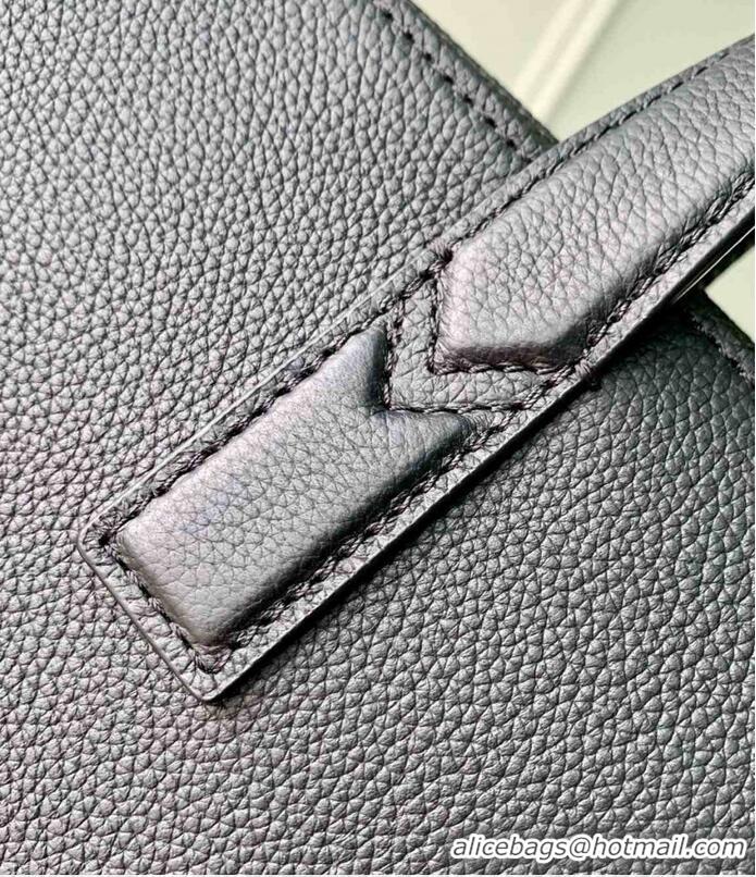 Top Grade Louis Vuitton Gate First Layer Leather Briefcase Bag M15258 Black