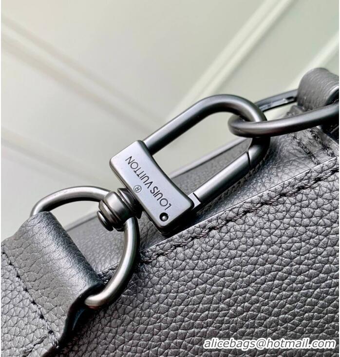 Top Grade Louis Vuitton Gate First Layer Leather Briefcase Bag M15258 Black