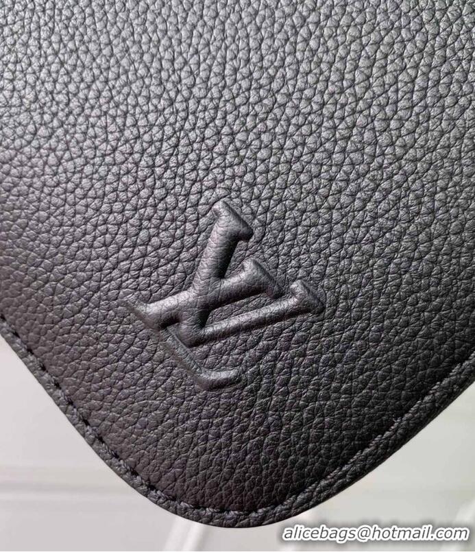 Top Grade Louis Vuitton Gate First Layer Leather Briefcase Bag M15258 Black