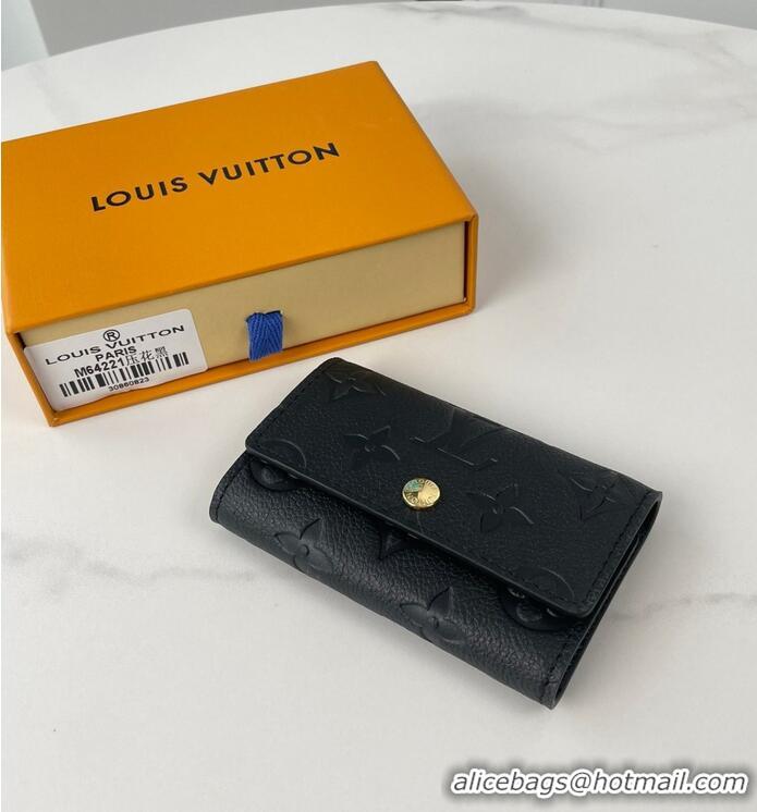 Top Quality Louis Vuitton Monogram Empreinte Metal Lock Key Holder M64421 Black