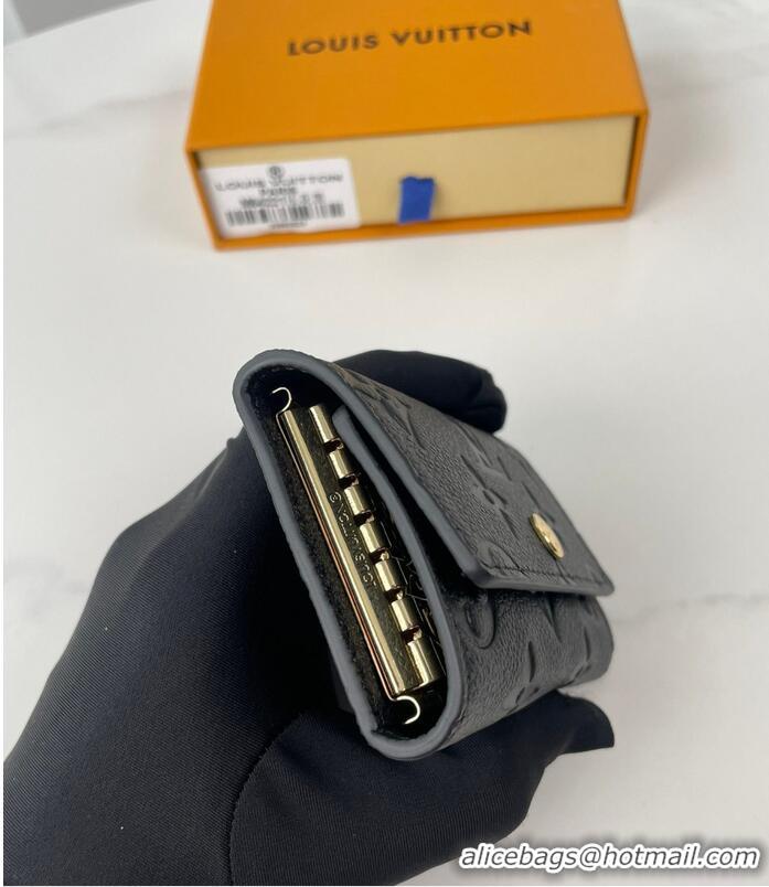 Top Quality Louis Vuitton Monogram Empreinte Metal Lock Key Holder M64421 Black