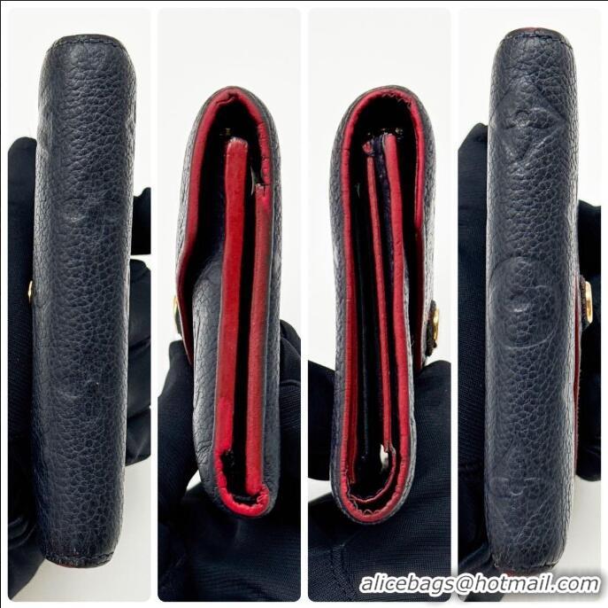 Promotional Louis Vuitton Monogram Empreinte Metal Lock Key Holder M64421 Black/Red