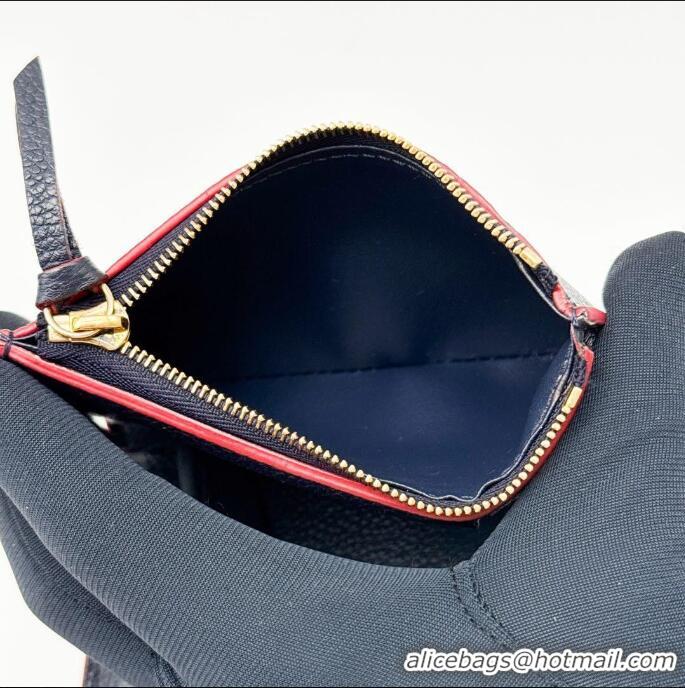 Promotional Louis Vuitton Monogram Empreinte Metal Lock Key Holder M64421 Black/Red
