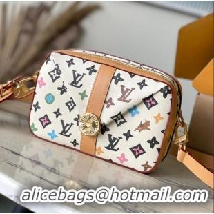 Luxury Cheap Louis Vuitton Enveloe Monoogram Cray Messenger Bag M24810 White