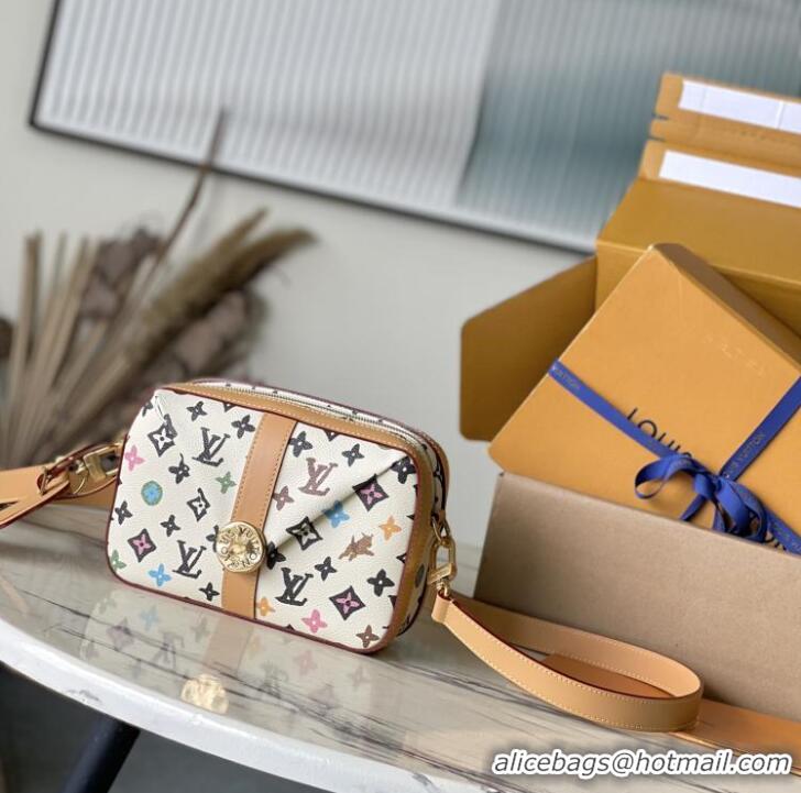 Luxury Cheap Louis Vuitton Enveloe Monoogram Cray Messenger Bag M24810 White
