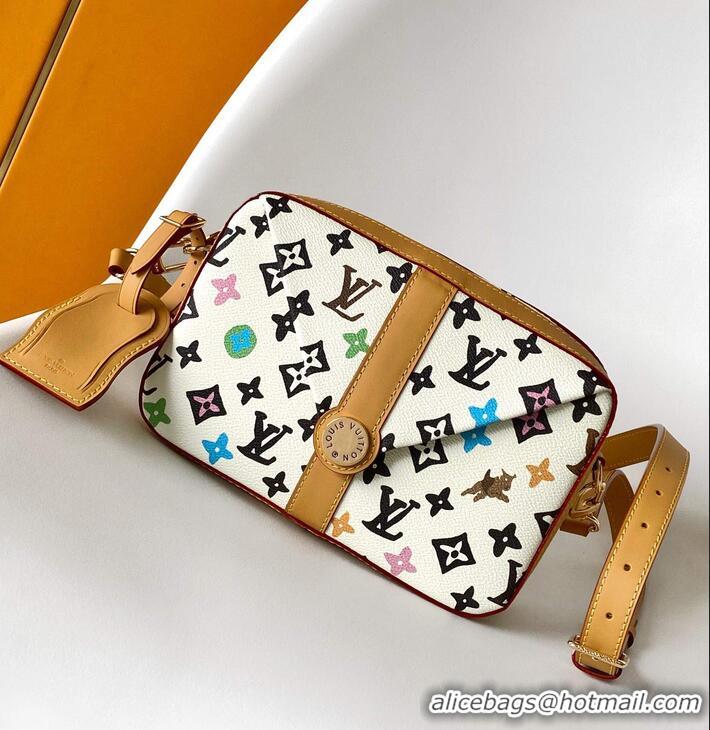 Luxury Cheap Louis Vuitton Enveloe Monoogram Cray Messenger Bag M24810 White