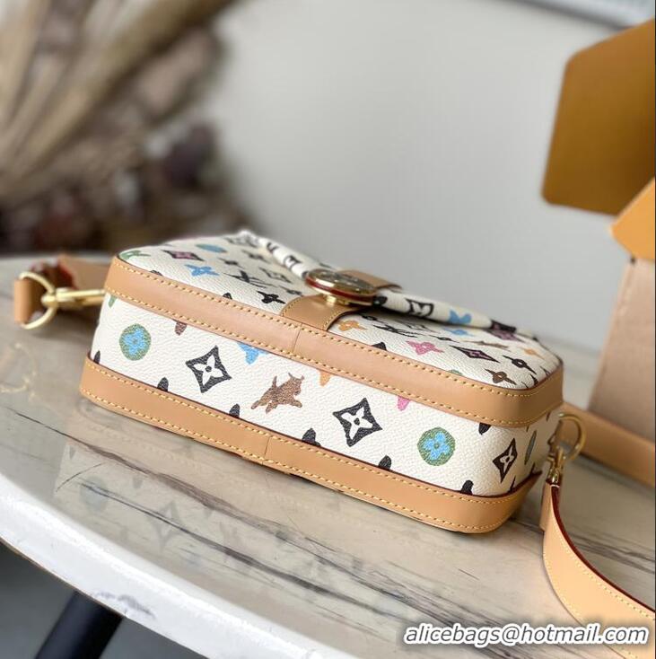 Luxury Cheap Louis Vuitton Enveloe Monoogram Cray Messenger Bag M24810 White