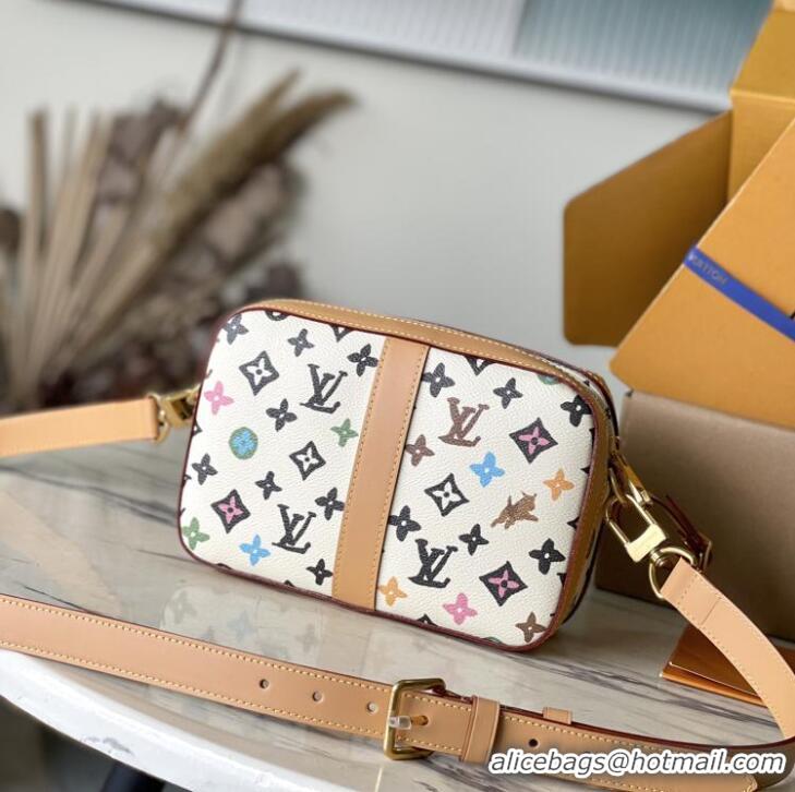 Luxury Cheap Louis Vuitton Enveloe Monoogram Cray Messenger Bag M24810 White