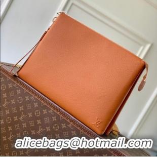 Super Quality Louis Vuitton Duo Pouch Cowhide Handbag M25943 Brown