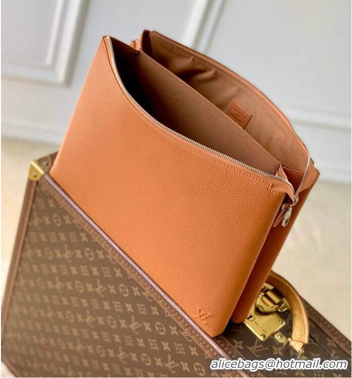 Super Quality Louis Vuitton Duo Pouch Cowhide Handbag M25943 Brown