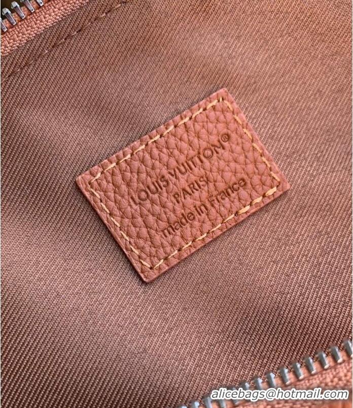 Super Quality Louis Vuitton Duo Pouch Cowhide Handbag M25943 Brown