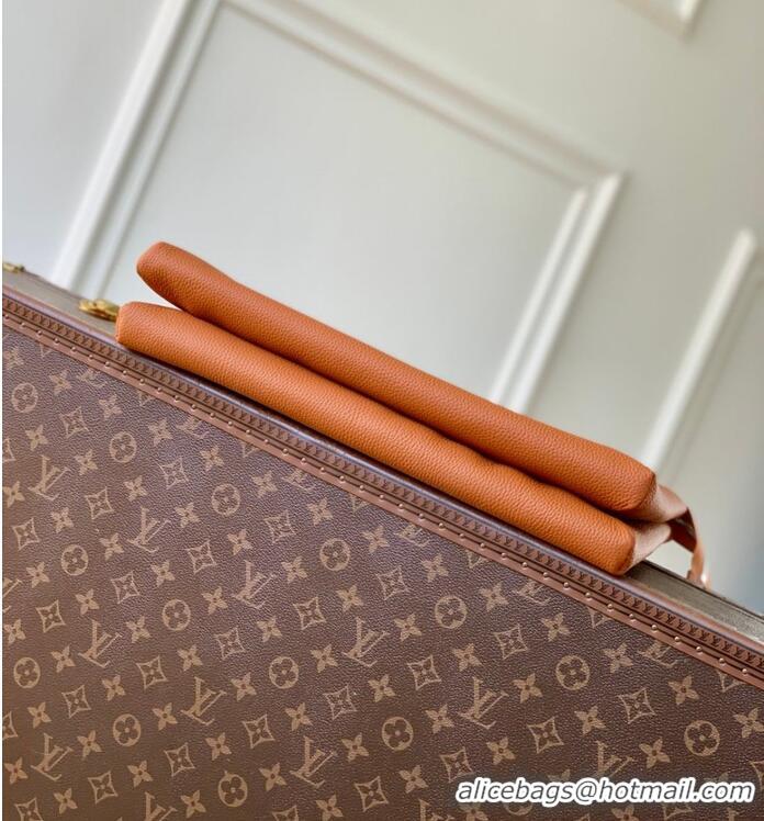 Super Quality Louis Vuitton Duo Pouch Cowhide Handbag M25943 Brown