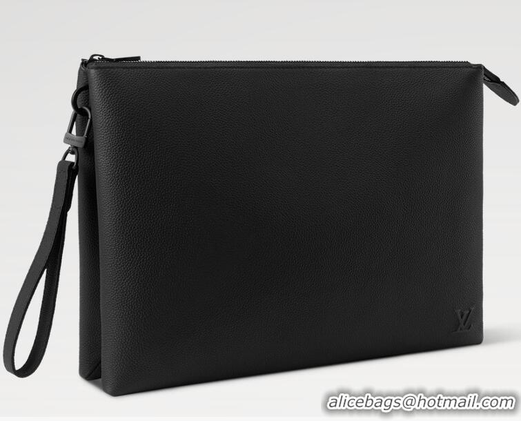 Buy Fashionable Louis Vuitton Duo Pouch Cowhide Handbag M25943 Black