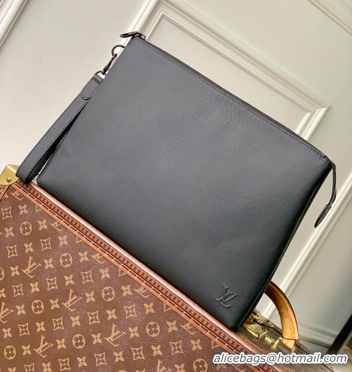 Buy Fashionable Louis Vuitton Duo Pouch Cowhide Handbag M25943 Black