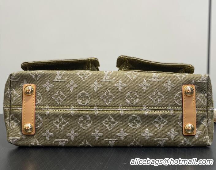 Best Price Louis Vuitton Denim Rendez-Vous Baggy Bag M28266 Light Green