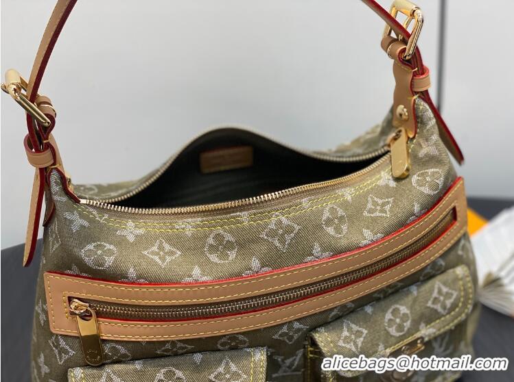 Best Price Louis Vuitton Denim Rendez-Vous Baggy Bag M28266 Light Green