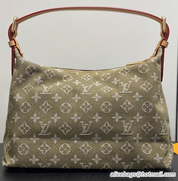 Best Price Louis Vuitton Denim Rendez-Vous Baggy Bag M28266 Light Green