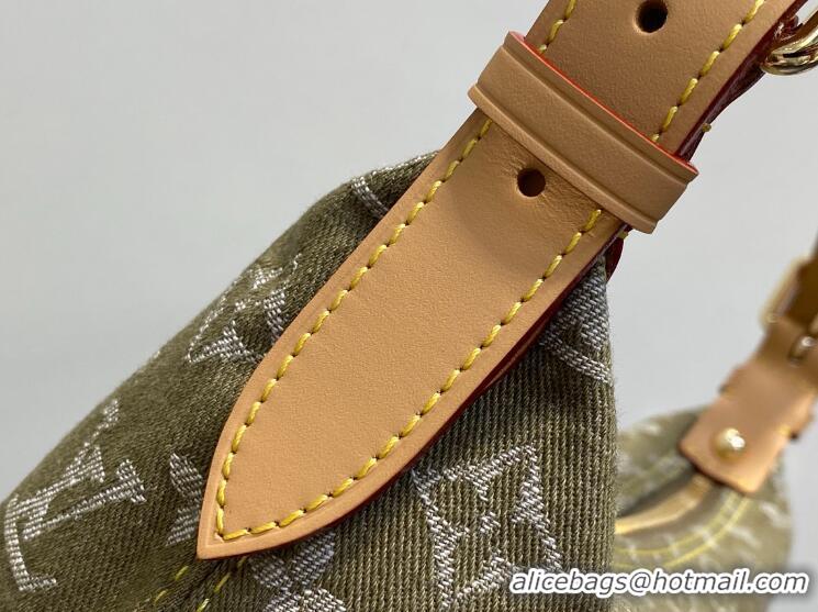 Best Price Louis Vuitton Denim Rendez-Vous Baggy Bag M28266 Light Green