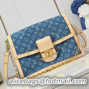 Well Crafted Louis Vuitton Dauphine Soft Monogram Denim Handbag M13319