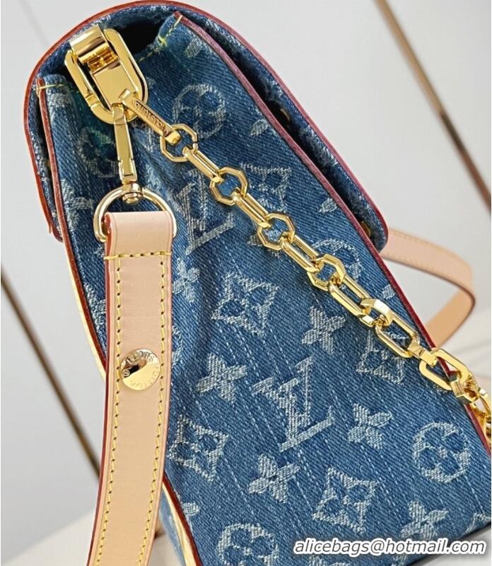 Well Crafted Louis Vuitton Dauphine Soft Monogram Denim Handbag M13319