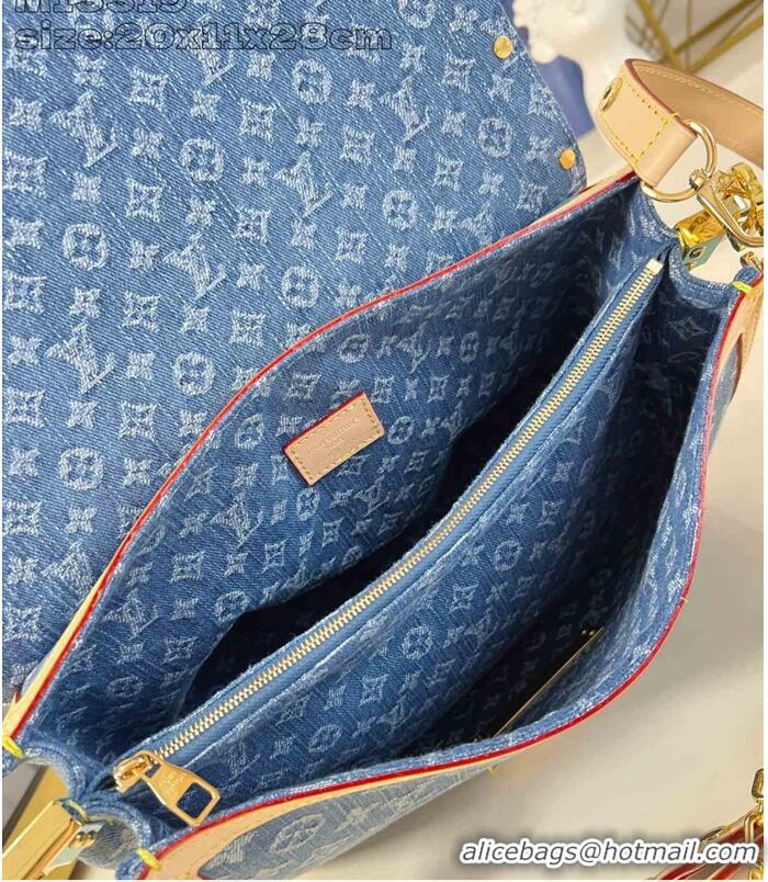 Well Crafted Louis Vuitton Dauphine Soft Monogram Denim Handbag M13319