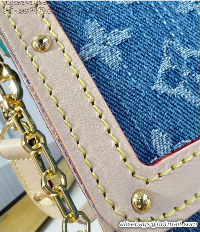 Well Crafted Louis Vuitton Dauphine Soft Monogram Denim Handbag M13319