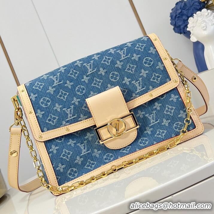 Well Crafted Louis Vuitton Dauphine Soft Monogram Denim Handbag M13319