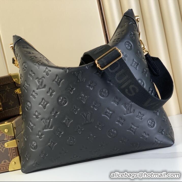 Reasonable Price Louis Vuitton Monogram Empreinte Leather Hobo Bag MM M12072
