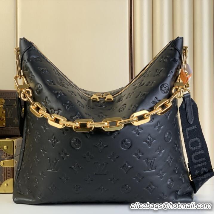 Reasonable Price Louis Vuitton Monogram Empreinte Leather Hobo Bag MM M12072