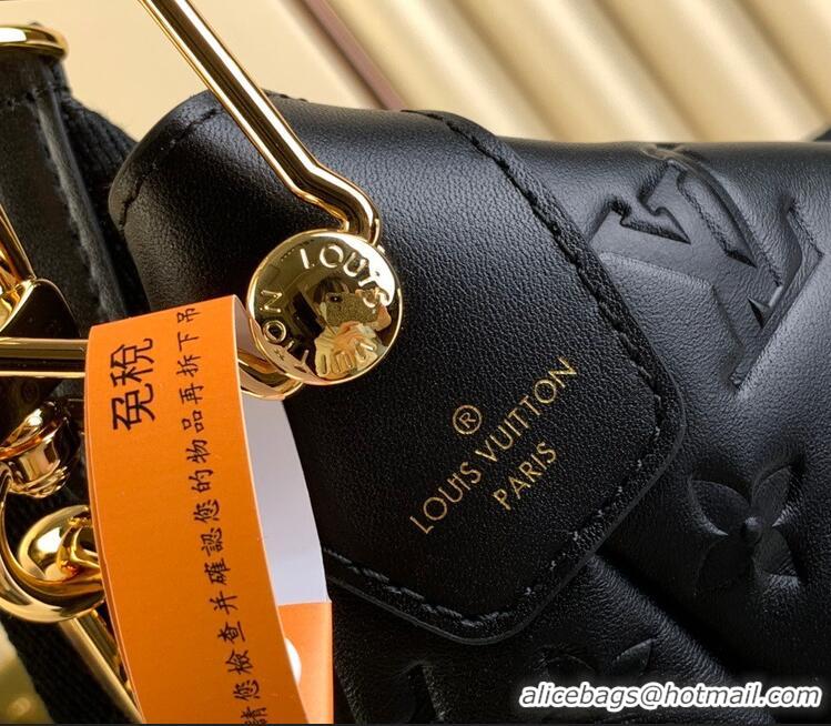 Reasonable Price Louis Vuitton Monogram Empreinte Leather Hobo Bag MM M12072
