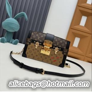 Unique Style Louis Vuitton Classic Monogram Printed Trunk Cutch Handbag M43596 2026