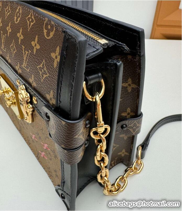 Unique Style Louis Vuitton Classic Monogram Printed Trunk Cutch Handbag M43596 2026