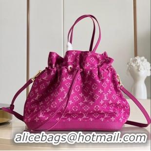 Grade Quality Louis Vuitton Monogram Denim And Cowhide Bucket Bag M51235 2026