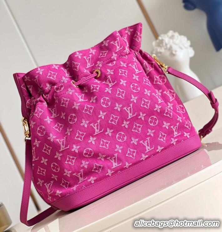 Grade Quality Louis Vuitton Monogram Denim And Cowhide Bucket Bag M51235 2026