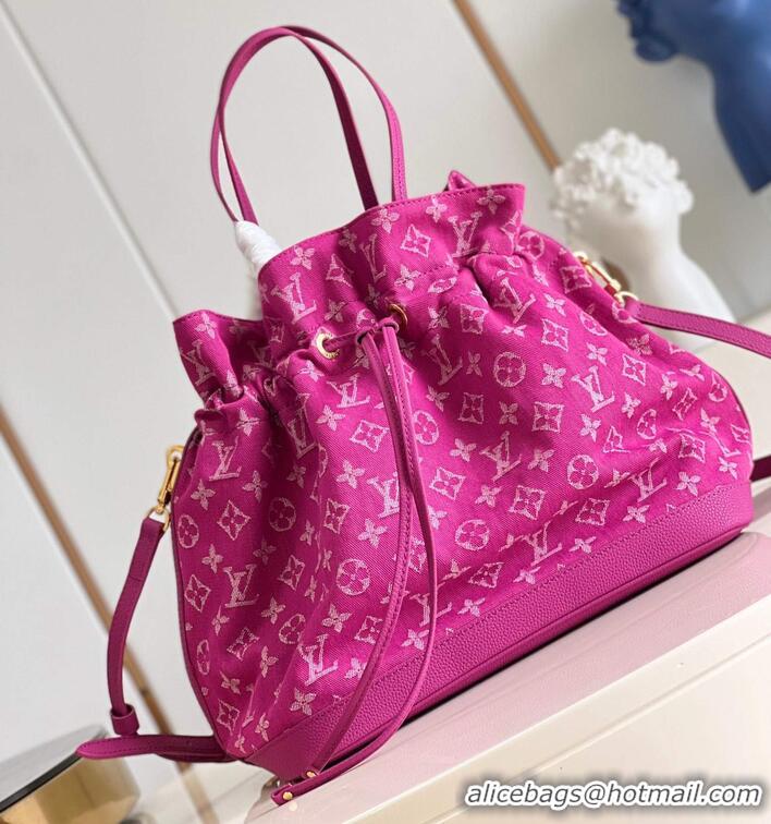 Grade Quality Louis Vuitton Monogram Denim And Cowhide Bucket Bag M51235 2026