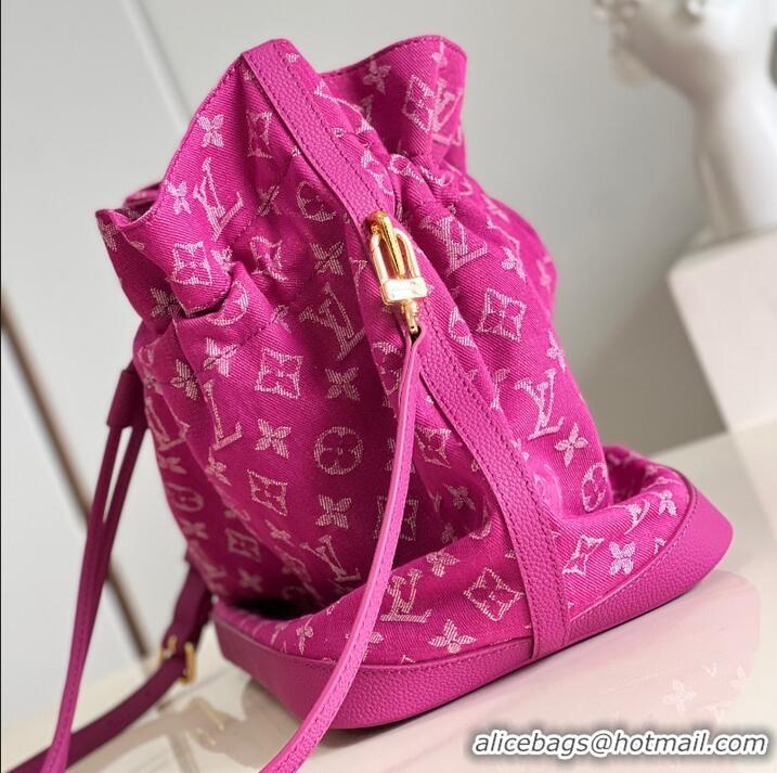Grade Quality Louis Vuitton Monogram Denim And Cowhide Bucket Bag M51235 2026