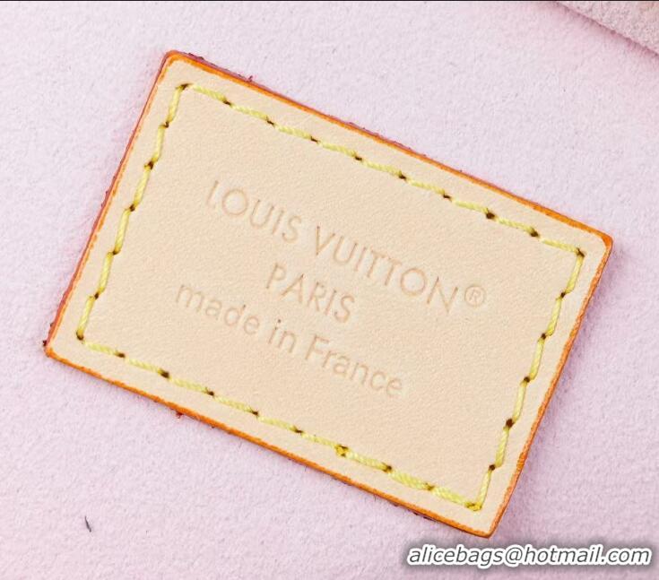 Spot Bulk Louis Vuitton Damier Azur Canvas Checkered Metal Chain Handbag M00130