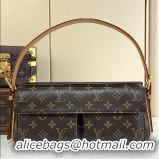 Original Cheap Louis Vuitton Monogram Canvas Viva Cite Shoulder Bag MM M51164