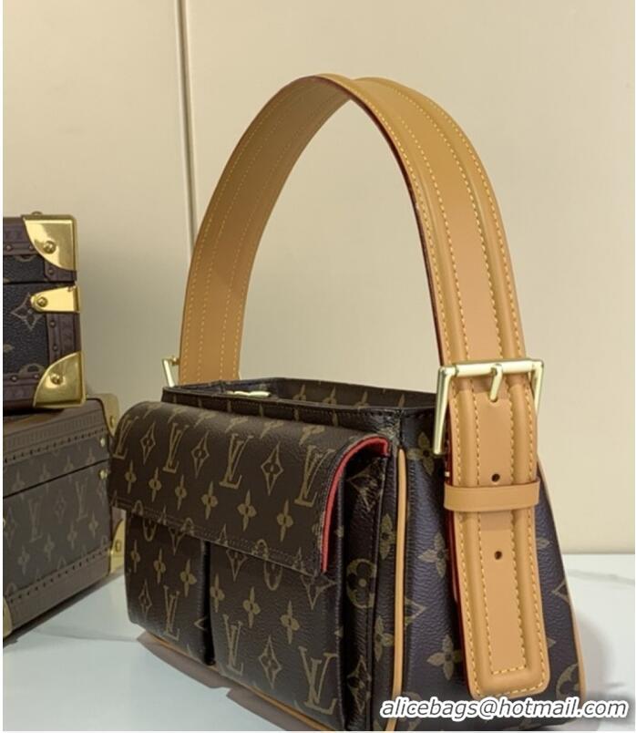 Original Cheap Louis Vuitton Monogram Canvas Viva Cite Shoulder Bag MM M51164