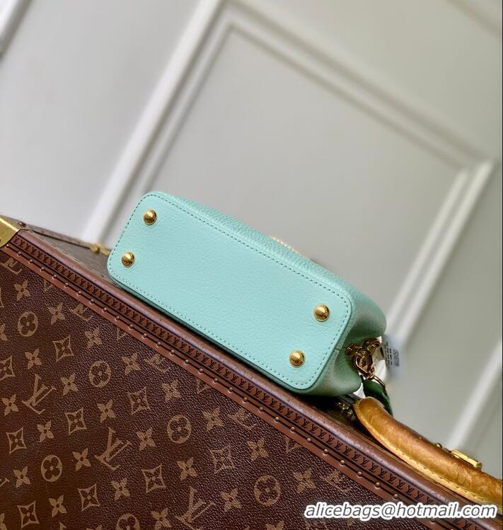 Best Price Louis Vuitton Crafty Capucines Mini Bag in Grained Leather With Tassel M25466 Green 2026