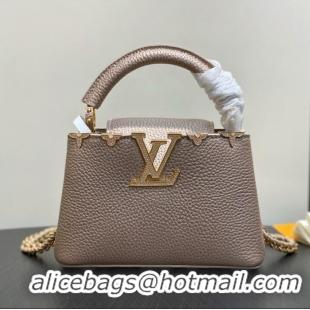 Grade Quality Louis Vuitton Capucines Mini Calfskin Handbag M48865 2026