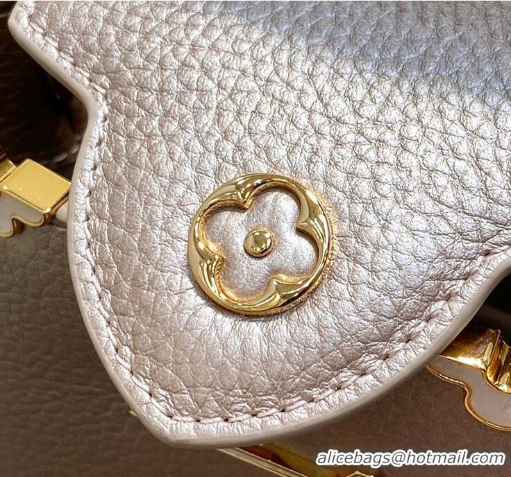 Grade Quality Louis Vuitton Capucines Mini Calfskin Handbag M48865 2026